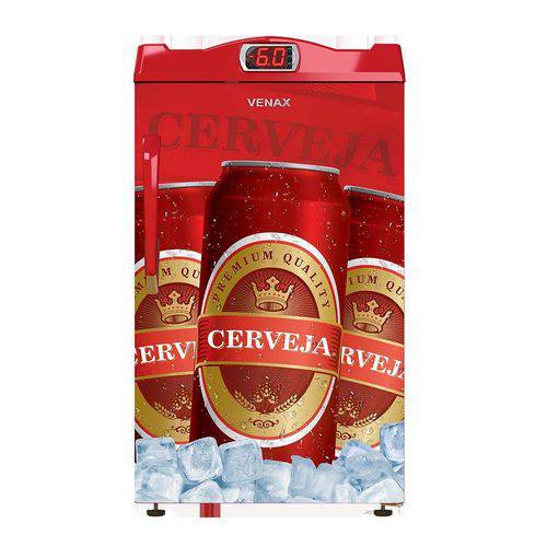 Cervejeira 100l Porta Cega Venax Expm100 Vermelha 220v
