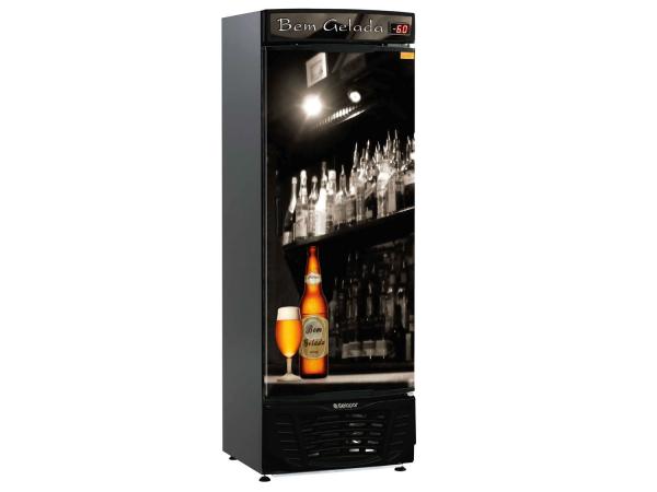 Cervejeira/Expositor Vertical 1 Porta - 445L Frost Free Gelopar GRBA 450B
