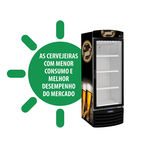 Cervejeira / Expositor Vertical Metalfrio Preto Adesivado 572 Litros VN50RL 110V