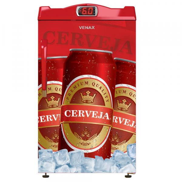 Cervejeira Venax EXPM 100L Porta Cega Vermelho SE