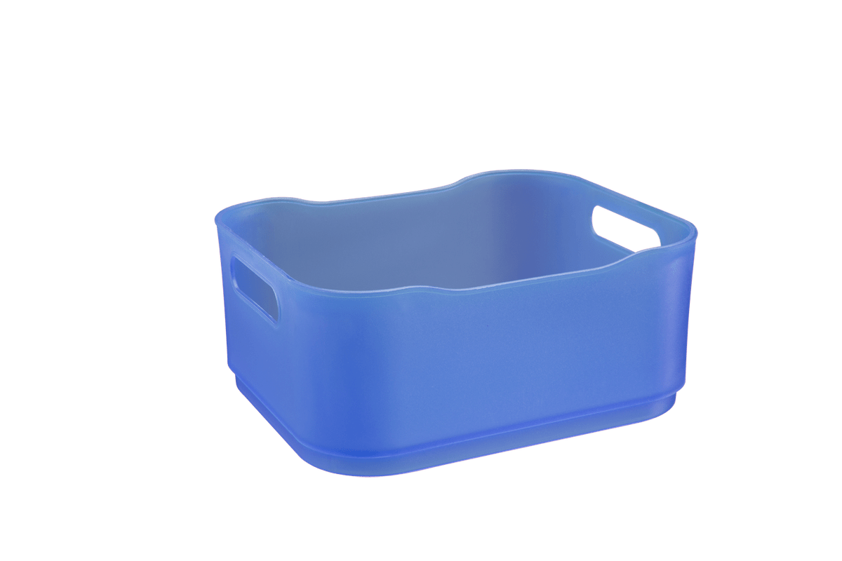 Cesta Fit Pequena 18,5 X 15 X 8 Cm Azul Coza