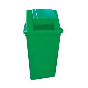 Cesto Coletor de Lixo 60L C/tampa Verde CV61VD - Bralimpia