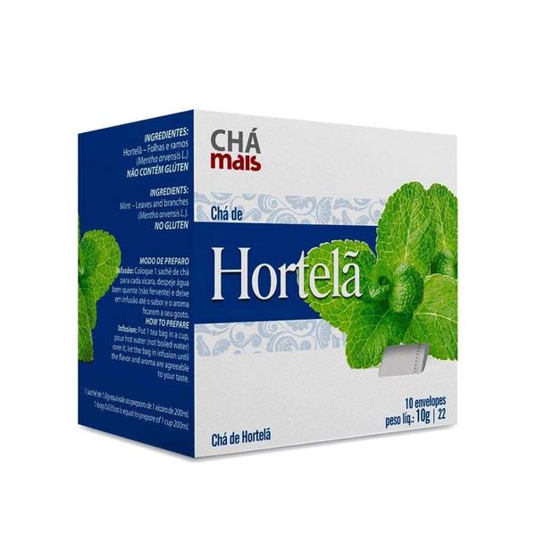 Chá de Hortelã 10 Envelopes Chá Mais