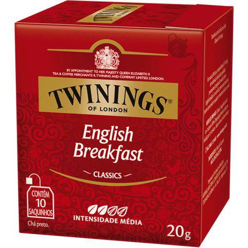 Tudo sobre 'Chá Twinings Of London Chá Preto English Breakfast Caixa com 10 Sachês'