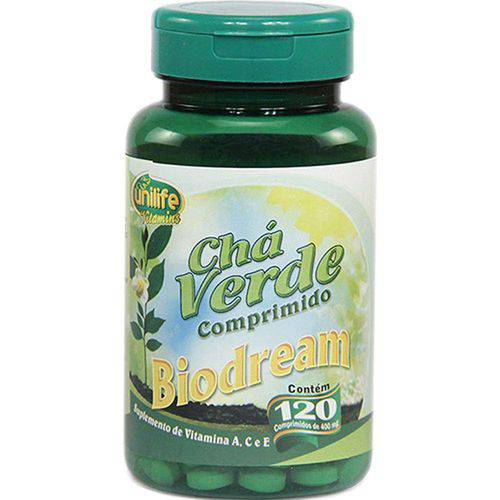 Chá Verde 120 Comprimidos 400mg Biodream - Unilife