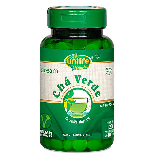 Cha Verde 400 Mg - 120 Comprimidos - Unilife