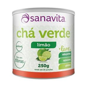 Chá Verde Livre Sabor Limão 250g - Sanavita 250g - Sanavita