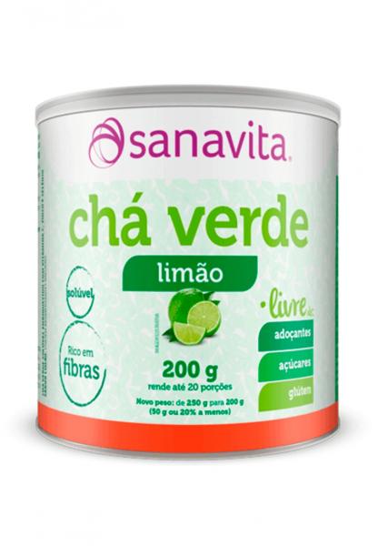 Chá Verde Sabor Limão - 200g - Sanavita