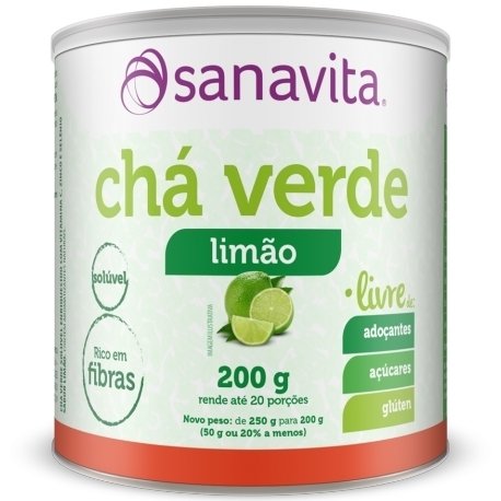 Cha Verde Sanavita Limão 200G