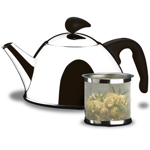 Chaleira Verona para Chá com Coador 1 Litro Aço Inox 2153/100 - Brinox