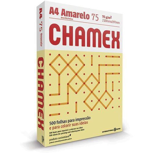 Chamex Colors A4 75g 500 Folhas Amarelo