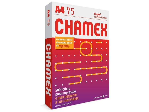 Chamex Papel Sulfite A4 75g Pacote com 500 Folhas