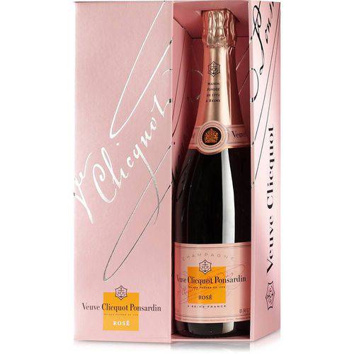 Champagne Veuve Clicquot Rosé com Cartucho 750 Ml França