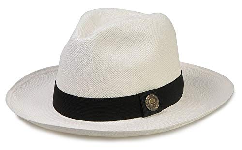 Chapéu Panamá Branco Faixa Preta Tradicional Montecristi
