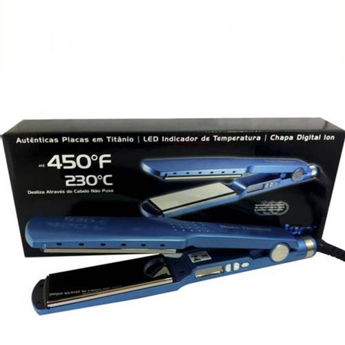 Chapinha Prancha Nano Titanium Babyliss Pro Larga By Roger 1 + 3/4 44mm - 110v