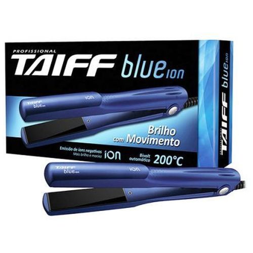 Chapinha Profissional Taiff Blue Ion Linha Elegance Bivolt Automatico 200c°