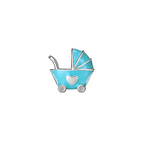 Charm Carrinho de Bebê Azul