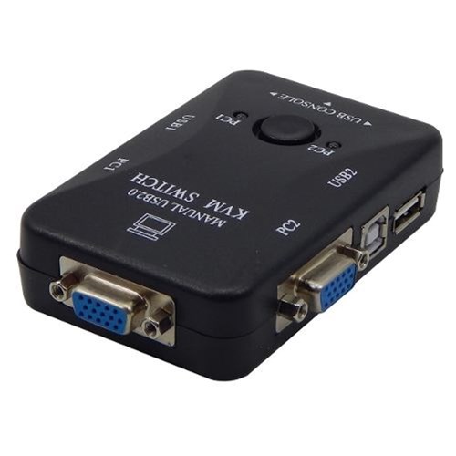 Chaveador Kvm Usb Switch 2 Portas Vga Kvm Usb