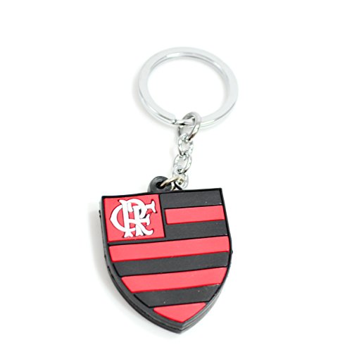 Chaveiro de Borracha com Brasão de Time - Flamengo