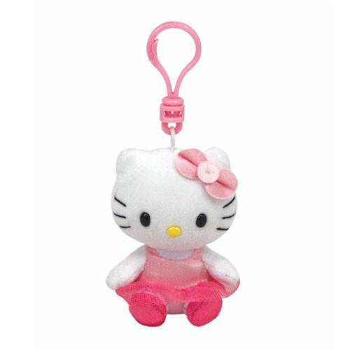 Chaveiro de Pelúcia Hello Kitty Bailarina - Beanie Babies Ty