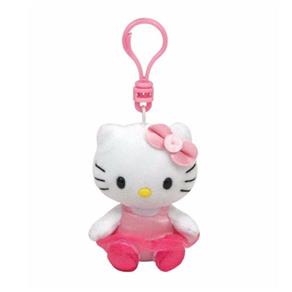 Chaveiro de Pelúcia Hello Kitty Bailarina - Beanie Babies Ty