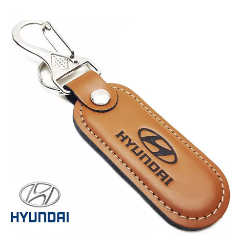 Chaveiro Hyundai Carro Couro Luxo Primeira Linha