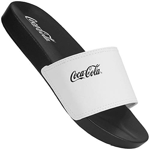 Chinelo Coca Cola Slide Basic Preto e Branco