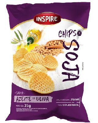 Chips de Soja INSPIRE Azeite Oliva 35g