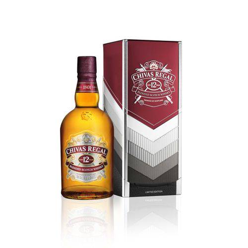 Tudo sobre 'Chivas Regal Whisky 12 Anos Escocês com Lata - 750ml'