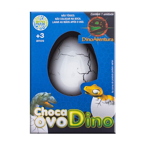 Choca Ovo Dino DTC Personagens e Cores Sortidos 1 Unidade