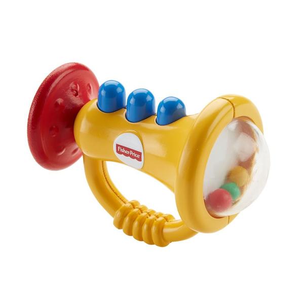 Chocalho e Mordedor - Trompete Musical - Fisher-Price - Fisher Price