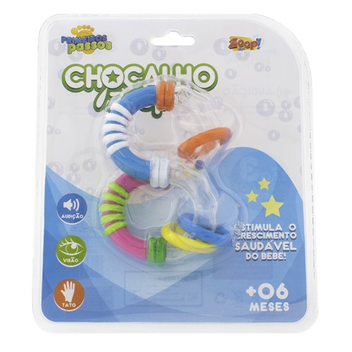 Chocalho Zoop Toys ZP00039 com 1 Unidade