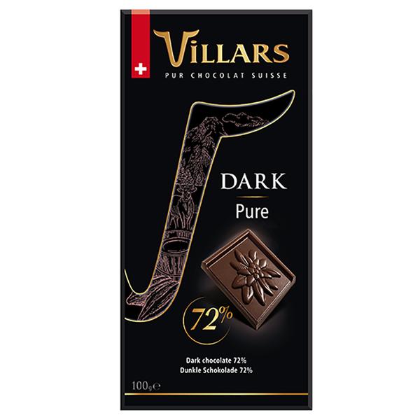 Chocolate Amargo 72% Cacau Villars 100g