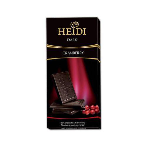 Tudo sobre 'Chocolate Amargo Cranberry 80g HEIDI'