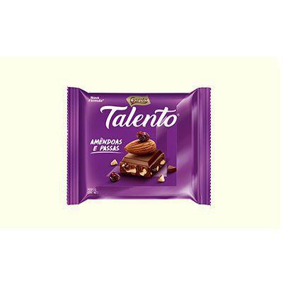 Chocolate Amendoas e Passas 25g 1 UN Talento