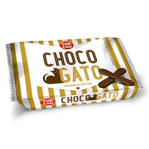 Chocolate ao Leite Choco Gato 42g - Topcau