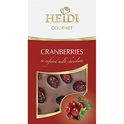 Chocolate ao Leite com Cranberries Heidi - 100g