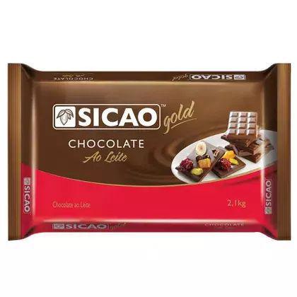 Chocolate ao Leite Gold Barra 2,1Kg - Sicao