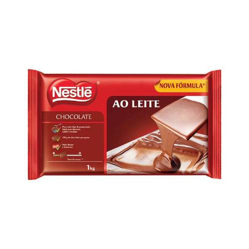 Chocolate ao Leite Nestle 1kg - Caixa com 12un
