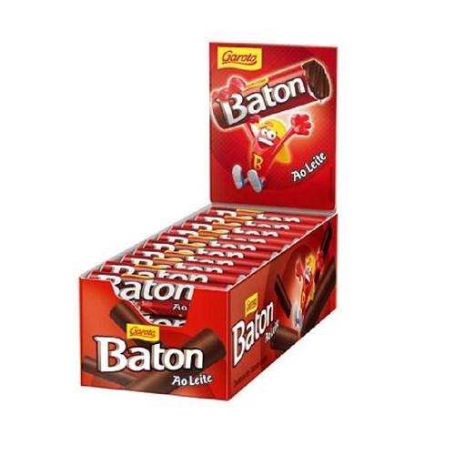 Chocolate Baton - ao Leite - 480 G - Pacote 30 Unidades