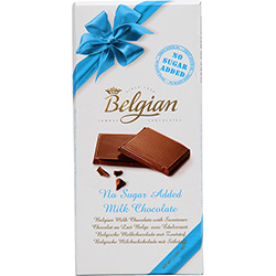 Chocolate Belgian Milk Chocolate Sem Adição de Açúcar 100g
