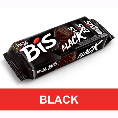 Chocolate BIS Black 100g CHOC LACTA BIS 100,8G-CX C/16 BLACK