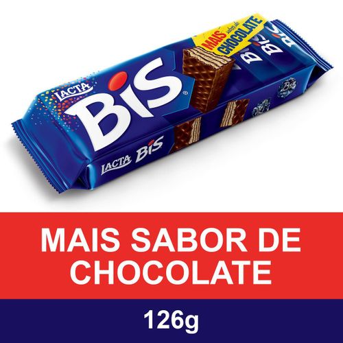 Chocolate Bis LACTA 126g CHOC LACTA BIS 126G-CX C/20UN AO LEITE