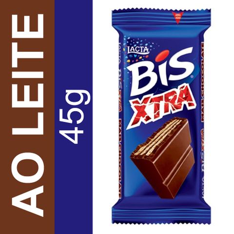 Chocolate Bis Xtra ao Leite 45g C/15 - Lacta