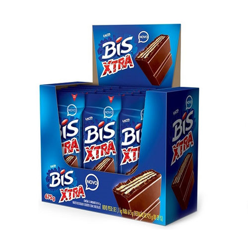 Chocolate Bis Xtra ao Leite 45g C/15 - Lacta