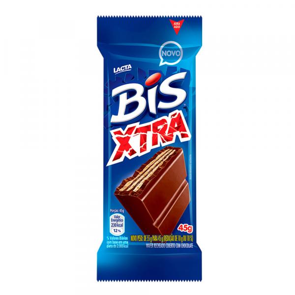 Chocolate Bis Xtra ao Leite Lacta 45g