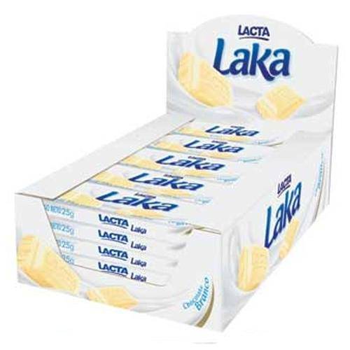 Chocolate Branco Laka 20g C/20 - Lacta