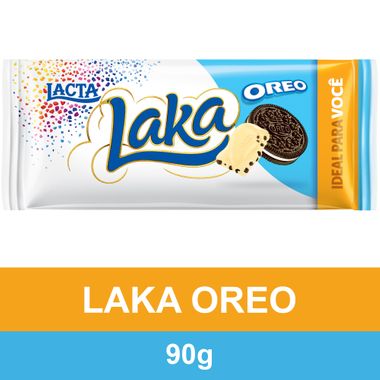Chocolate Branco Laka com Oreo Lacta 90g