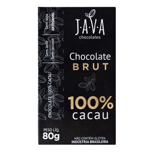Chocolate Brut 100% Cacau - 80g - Java