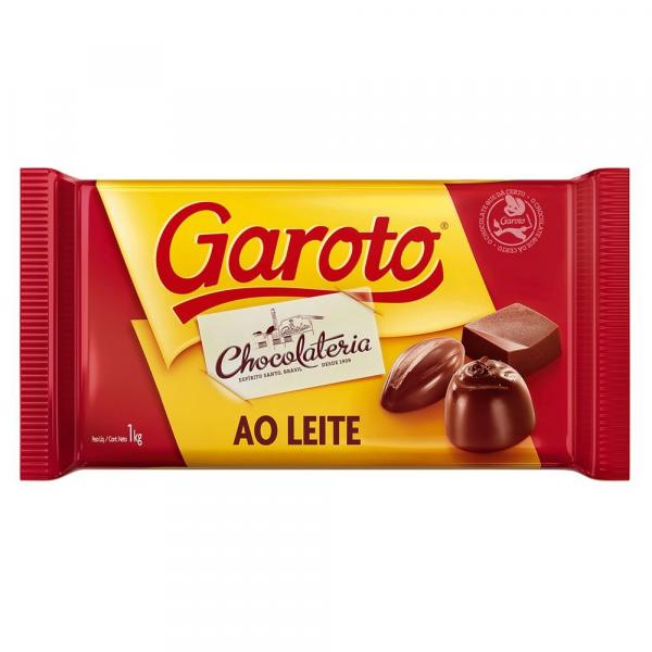Chocolate em Barra ao Leite 1kg - Garoto Un